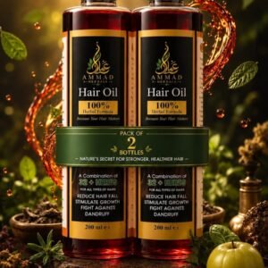 Premium Herbal Hair Oil - 2 Bottles (Twin Pack)
