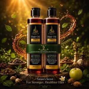 Premium Herbal Hair Oil - 2 Bottles (Twin Pack)