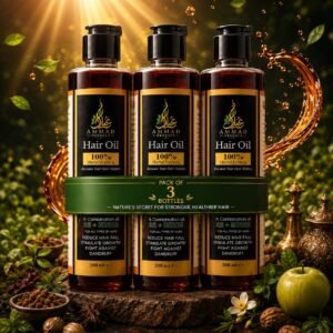 Premium Herbal Hair Oil - 3 Bottles (Treatment Pack)